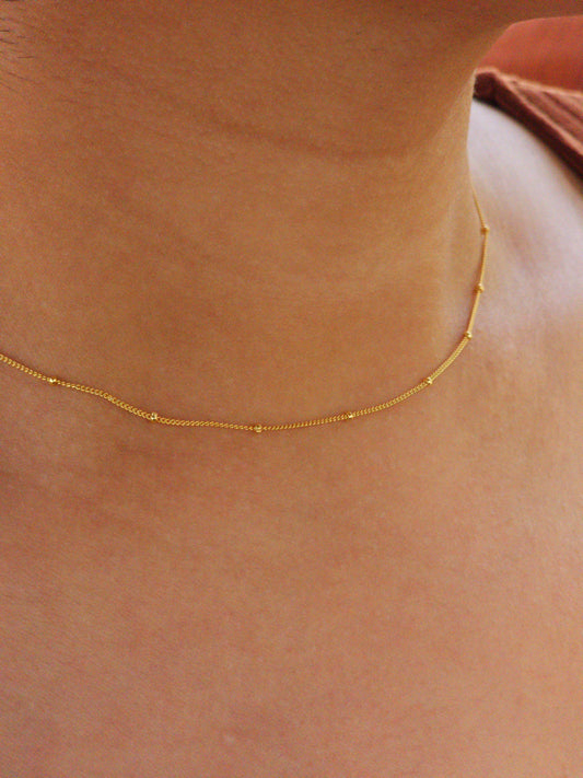 Dainty Beaded Choker Necklace
