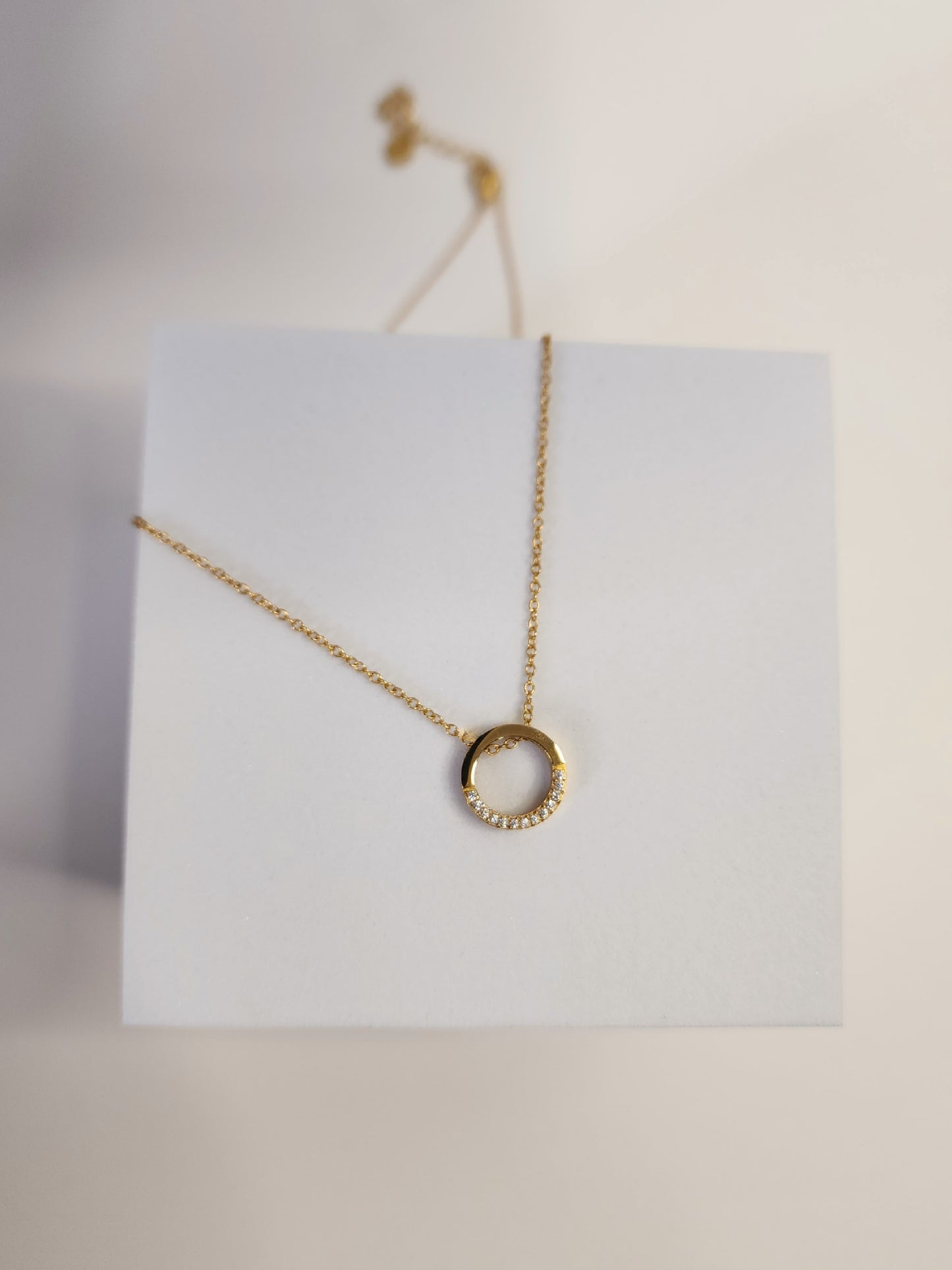 Circle Zircon Necklace