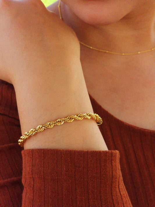 Twisted Rope Chain Bracelet