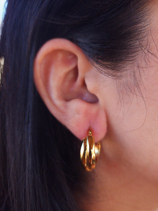 Double Layer Twisted Hoops